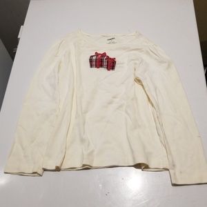 Gymboree size 6 long sleeve White Christmas tee